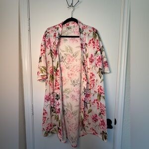 Show Me Your Mumu Brie Robe Garden of Blooms Floral Sz O/S Lounge Coastal
